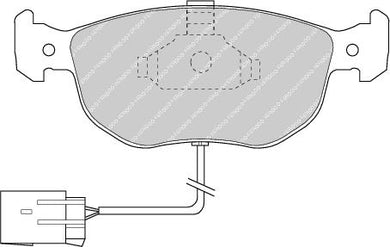 Front Brake Pad Set Fits Ac Ford Ford USA OE 1097769 Ferodo FDB767