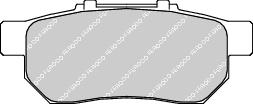 Rear Brake Pad Set Fits Honda OE 06430SAAE50 Ferodo FDB778