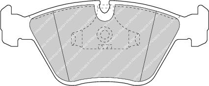 Front Brake Pad Set Fits BMW Wiesmann OE 34111153910 Ferodo FDB779