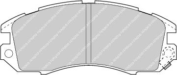 Front Brake Pad Set Fits Subaru OE 26296AA000 Ferodo FDB789