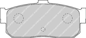 Rear Brake Pad Set Fits Infiniti Nissan OE 440600N690 Ferodo FDB796