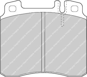 Front Brake Pad Set Fits Mercedes-Benz OE 24200420 Ferodo FDB800