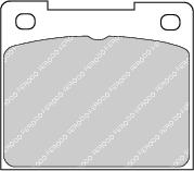 Rear Brake Pad Set Fits Ford Ford Australia Ford Otosan Lamborghi Ferodo FDB809M