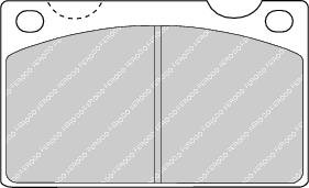 Front Brake Pad Set Fits Volvo OE 272873 Ferodo FDB813