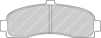 Front Brake Pad Set Fits Nissan OE 410606F626 Ferodo FDB859