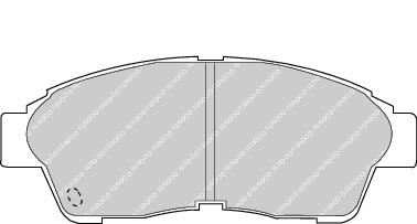 Front Brake Pad Set Fits Toyota OE 446505010 Ferodo FDB867