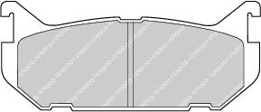 Rear Brake Pad Set Fits Ford USA Mazda OE 3898005 Ferodo FDB869
