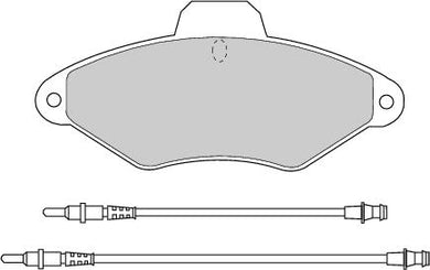 Front Brake Pad Set Fits Citroen OE 425291 Ferodo FDB874