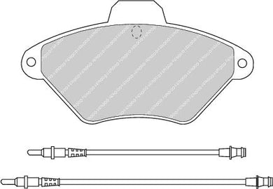 Brake Pad Set Fits OE 425292 Ferodo FDB875
