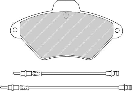 Brake Pad Set Fits OE 425292 Ferodo FDB875