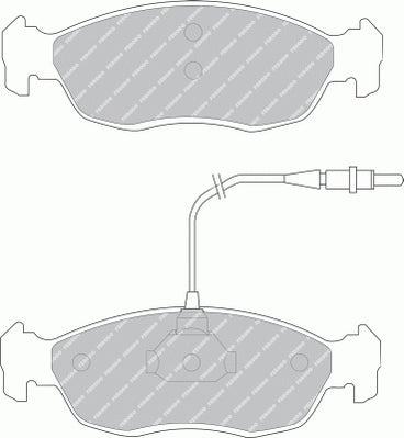 Front Brake Pad Set Fits Citroen Peugeot OE 415188 Ferodo FDB876