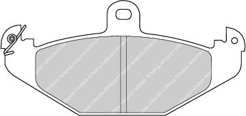 Rear Brake Pad Set Fits Chrysler Dodge Lotus Renault Ferodo FDB878