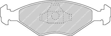 Front Brake Pad Set Fits Fiat OE 9948038 Ferodo FDB896