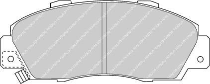 Front Brake Pad Set Fits Acura Honda Rover Vauxhall Ferodo FDB905