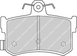 Rear Brake Pad Set Fits MG Rover OE GBP90323 Ferodo FDB917