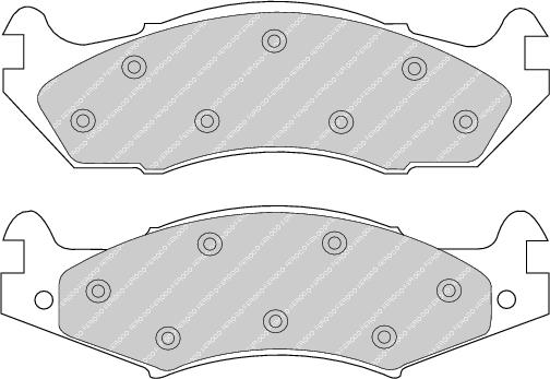 Front Brake Pad Set Fits Amc Hummer Jeep OE 4638634 Ferodo FDB920