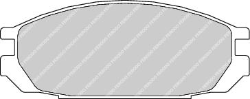 Rear Brake Pad Set Fits Nissan OE 4406020J85 Ferodo FDB937