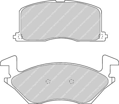 Front Brake Pad Set Fits Toyota OE 446510020 Ferodo FDB943