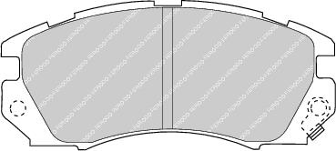 Front Brake Pad Set Fits Subaru OE 26296AA040 Ferodo FDB948