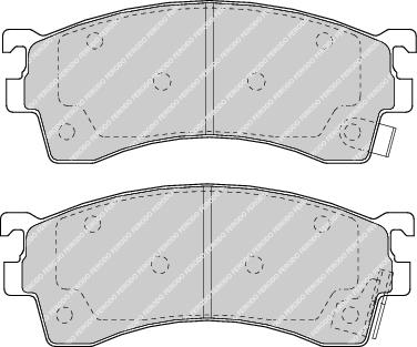 Front Brake Pad Set Fits Ford USA Mazda OE 3894048 Ferodo FDB950