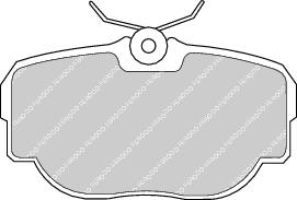 Rear Brake Pad Set Fits Land Rover OE SFP100470 Ferodo FDB981