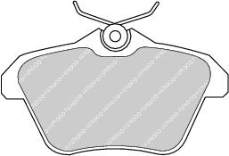 Rear Brake Pad Set Fits Alfa Romeo Lancia OE 9945775 Ferodo FDB995