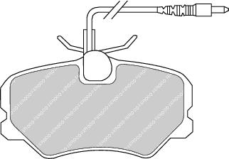 Front Brake Pad Set Fits Citroen Peugeot OE 95666894 Ferodo FDB999