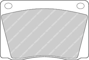 Front Brake Pad Set Fits Ac Aston Martin Bristol Carbodies Daimler Ferodo 0FDB9