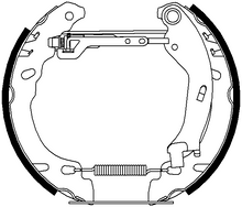 Load image into Gallery viewer, Rear Brake Shoe Set Fits Fiat Ford Ferodo FMK448