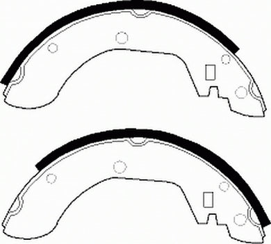 Rear Brake Shoe Set Fits Nissan OE 44060Q0125 Ferodo FSB134