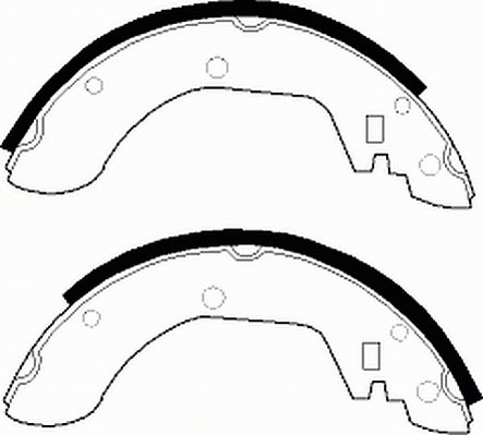 Rear Brake Shoe Set Fits Nissan OE 44060Q0125 Ferodo FSB134
