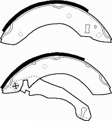 Rear Brake Shoe Set Fits Ford OE 1604982 Ferodo FSB153