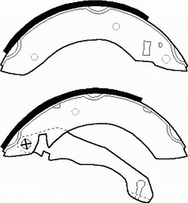 Rear Brake Shoe Set Fits Ford OE 1604982 Ferodo FSB153