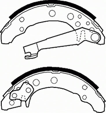 Rear Brake Shoe Set Fits Audi Seat VW OE 867609525 Ferodo FSB191