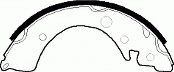 Rear Brake Shoe Set Fits Acura Honda OE 43153SB6671 Ferodo FSB220