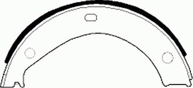 Rear Parking Brake Drum Shoe Set Fits Alpina BMW OE 34411155523 Ferodo FSB272