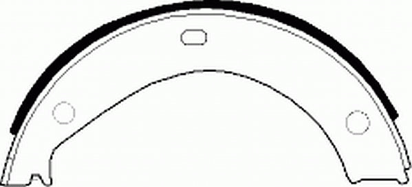 Rear Parking Brake Drum Shoe Set Fits Alpina BMW OE 34411155523 Ferodo FSB272
