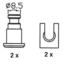 Load image into Gallery viewer, Rear Brake Shoe Set Fits Citroen Dacia Peugeot Ferodo FSB333