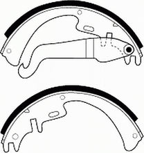 Load image into Gallery viewer, Rear Brake Shoe Set Fits Opel Vauxhall OE 552217 Ferodo 0FSB3
