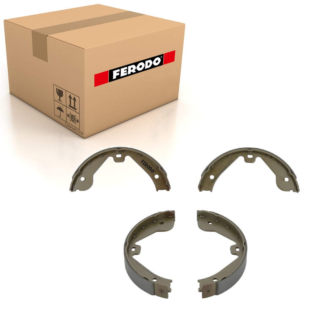 Rear Parking Brake Drum Shoe Set Fits Audi Land Rover Mercedes-Be Ferodo FSB4000