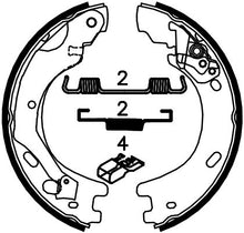 Load image into Gallery viewer, Rear Parking Brake Drum Shoe Set Fits Land Rover OE SFS500010 Ferodo FSB4033