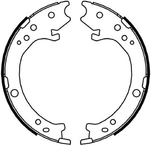 Rear Parking Brake Drum Shoe Set Fits Honda OE 43053S9AE51 Ferodo FSB4043