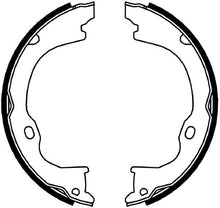 Load image into Gallery viewer, Rear Parking Brake Drum Shoe Set Fits Dodge Jeep Lexus Ferodo FSB4060