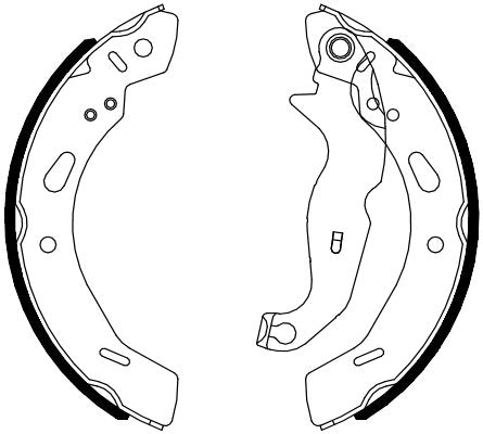 Rear Brake Shoe Set Fits Ford OE 1550225 Ferodo FSB4080