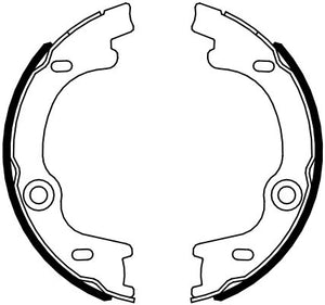 Rear Parking Brake Drum Shoe Set Fits Kia OE 583501DA00 Ferodo FSB4099