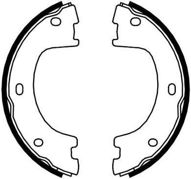 Rear Parking Brake Drum Shoe Set Fits Mercedes-Benz VW Ferodo FSB4103