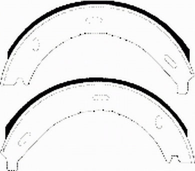 Rear Parking Brake Drum Shoe Set Fits Mercedes-Benz OE 24204720 Ferodo FSB536