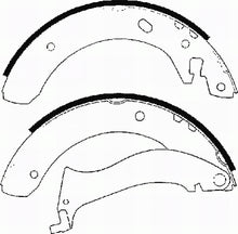 Load image into Gallery viewer, Rear Brake Shoe Set Fits Land Rover OE SFS000060 Ferodo FSB556