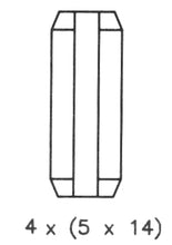 Load image into Gallery viewer, Rear Brake Shoe Set Fits Citroen Peugeot OE 4241L0 Ferodo FSB626