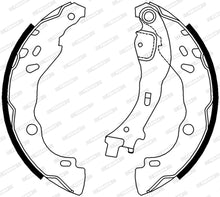 Load image into Gallery viewer, Rear Brake Shoe Set Fits Citroen Lancia Peugeot OE 77362365 Ferodo FSB657